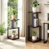 product-fancy-88035180-5e61-48e0-92de-65ec9e07d1c8 3-Tier Nightstand, Industrial Bedside Table with Open Storage Shelves, Wood Top Metal Frame End Table, Space-Saving Side Table for Small Spaces, Living Room, Bedroom, Ideal for Lamp, Books, Plants