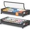 1/2 Pack Of Wheeled Under Bed Storage Box, Under Bed Storage Box, Under Bed Shoe Rack Organizer, Metal Drawer Under Wheel Bed for Clothes, Blankets, Shoes,, Books, Bedding, Under-Bed Storage
