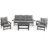 product-fancy-88be55ac-32e5-4925-bc10-4622bed53a65 Outdoor Patio Furniture Set, 7pcs HDPE All Weather Free Combination Outdoor Furniture, Patio Conversation Sets W/ Sponge Cushions for Patio, Gaden, Yard Lawn Poolside