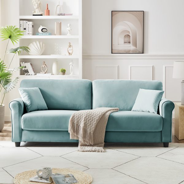 product-fancy-8908a17b-d972-4a75-b18d-4b0c6b903b73 83" Sofa Couch, Small Modern Loveseat, Love Seat with 2 Seater, Velvet Loveseat Sofa, Small Couch for Living Room, Bedroom, Office