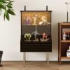 product-fancy-8967fc89-4f85-4343-8596-6f3ba075a7f9 Contemporary Glass Storage Unit Featuring a Wavy Drawer And Two Shelves, Ideal As a Side Table for The Living Room with a Tempered Gold-Brown Glass Sliding Door, Suitable for Use As a Bedside Table in The Bedroom