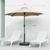 product-fancy-8970e487-9a88-47fe-baef-6e4533eb7b5f 9ft Patio Umbrella, Outdoor Pool Umbrella, 9ft Camping Umbrella, Waterproof Table Umbrella