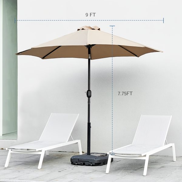 product-fancy-8970e487-9a88-47fe-baef-6e4533eb7b5f 9ft Patio Umbrella, Outdoor Pool Umbrella, 9ft Camping Umbrella, Waterproof Table Umbrella