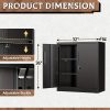 product-fancy-8b4791fe-7635-4494-a2e7-4f1670c112e3 Lockable Metal Filing Cabinet, Metal Filing Cabinet, Used For Storing Documents And Office Supplies, Equipped With A Door And Shelves, Is A Modern Style Filing Cabinet, Convenient To Use And With A Small Footprint.
