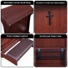 product-fancy-8b529b04-670a-4de2-b801-d44c4dae3ac4 Traditional Wooden Kneeling Prayer Stool with Padded Bench And Bible Stand-36-Inch Church-Style Prayer Station, Suitable for Homes, Small Chapels, And Religious Worship. Prayer Stool Kneeling Pad, for Home Wooden Kneeling Pad, Church Kneeling Stool