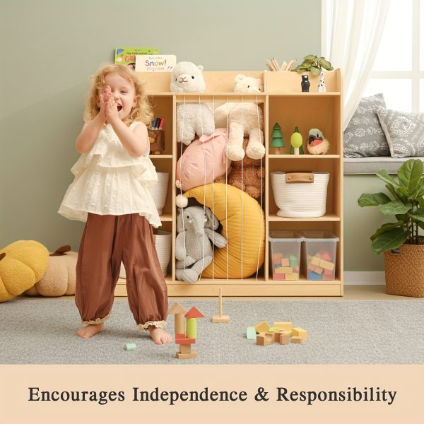 product-fancy-8c04d558-8e13-47ba-815e-66eb321cd07f Luxury 2-in-1 Multifunctional Solid Wood Dollhouse Storage Cabinet & Bookshelf Organizer - Wood Bookcase with Spacious Shelves for, Dolls, Books - Easy Assembly Nursery, Playroom Furniture ' Room Organization