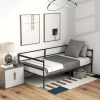 product-fancy-8ca6afa1-f665-40ac-8736-8b56c05ad5ad Dual-Use Twin Metal Daybed Frame - Space-Saving Sofa Bed for Living Room & Bedroom