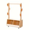 Costume Storage Solution, Tree-Shaped Dress-Up Rack for Children, Costume Organizer with Storage Cabinet, Ideal for Rooms, Living Areas, Playrooms, And Daycare Facilities