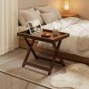 product-fancy-8cba028a-e21a-41b1-a6e2-7b72f7d81db8 Foldable Side Table with Raised Edge Tray, X-Shaped Legs, Multi-Purpose Bedside & Sofa Table for Bedroom Living Room Bay Window