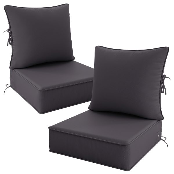 product-fancy-8d2263db-57ab-4a82-bb16-66a78be8f895 Outdoor Cushion Set of 1pc/2pcs/4pcs/6pcs - Thick 35D High-Density Foam Cushions Measuring 24*24*6.5 Inches, Featuring Quick Rebound, High Durability, And Easy Cleaning, Suitable for Outdoor Furniture Like Sofas And Patio Chairs