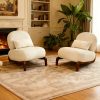 product-fancy-8e5c5637-a4ce-4ad9-a9ec-a61685b9f2f9 Cute Accent Chair with Solid Wood Legs, Velvet Living Room Chair with Soft Cushion, Cozy Bedroom Chair, Comfy Armless Reading Chair for Apartment, Waiting Room, Balcony