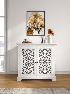 A Double-Eagle Flower Door Sideboard, Suitable for The Kitchen, Dining Room, Living Room, And Hallway