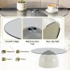 product-fancy-8f1d5018-9e80-4ef8-aa2f-35a2fbf29f0b Nesting Coffee Table Set Of 2, Small Coffee Table for Small Spaces Apartment, Round Glass Coffee Table Set, Modern Space Saving Center Table for Living Room Balcony Office