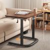 Multifunctional Height-Adjustable Table with /Metal Frame & MDF Top - Modern Entryway Desk Suitable for Shoe Bench, Sofa Side Table, Snack Storage, Compact Home Office Desk, Space-Saving Furniture for Small Spaces, Assembly Required