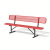 Sturdy Outdoor Metal Park ing, Offered in 4/6/8 Feet, Outdoor with Back Support And Portable Structure, Commercial ing for Shopping Centers, Retail Stores, Parks, And Patios