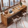 product-fancy-9042eefc-4afa-47f9-9dd1-eb705821c9bb Wooden Extra Long Desk Double Desk Workstation, 78.7 Inches Long Computer Desk, 2 Person Desk for Home Office, Large Writing Desk for 2 People, Ladder Racks, Storage And Organization