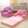 product-fancy-9080bd0d-9ae2-4faa-8752-1391bb13f86b Kids Sofa Princess Crown Pink - 2-in-1 Flip Open Kids Couch & Lounger | Machine Washable Plush Cover & Certified Safe Foam | Dreamy Reading Nook Chair For Girls
