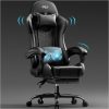 product-fancy-90c87e79-16d5-4778-ae56-de69fe581191 Gaming Chair with Massage Lumbar Support Ergonomic Computer Chair for Adults with Footrest and Lumbar Support with 360° Swivel Seat PU Leather Office Chair, Crafted From Durable Faux Leather, Best Gift for Father and Boyfriend