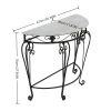 product-fancy-90fb3f72-e846-487c-8d9a-288951673774 Entrance Table European Style Entrance Nordic Console Table Living Room Corridor Against The Wall Console Cabinet Modern Minimalist Wrought Iron Semicircular Table