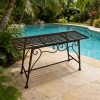Rustic Garden Bench, Tree Stool Outdoor Seating - Industrial Design for Gardens, Courtyards, And Patios - Weatherproof Metal Lounge