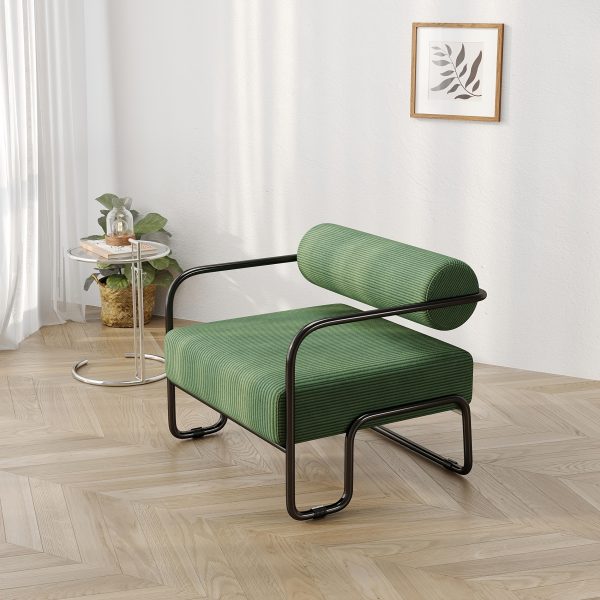 product-fancy-9113cb35-d66a-48a2-8c3c-ccbbda17254c 27"L Living Room Iron Sofa Chair, Lazy Individual Chair, Balcony Leisure Chair, Modern, Small Space