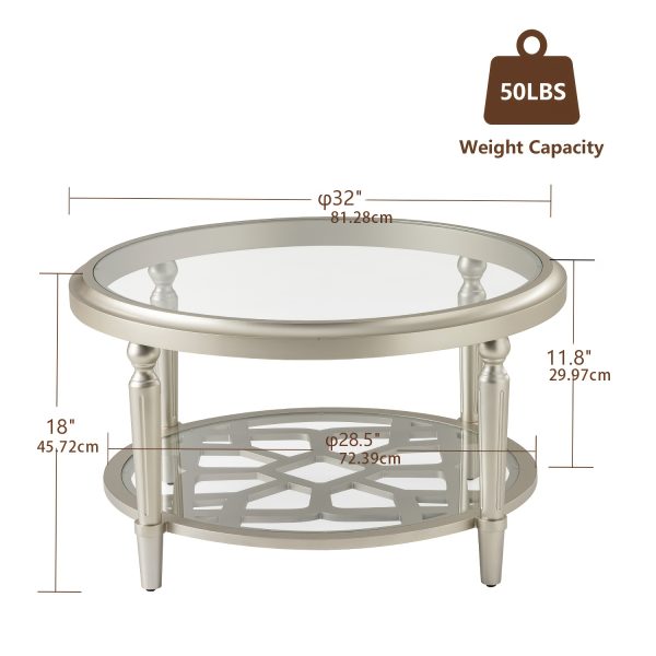 product-fancy-913254db-cc9f-4810-a908-c9580e46e719 COSIEST Modern Coffee Table - Home Decor End Table - with Tempered Glass Top, Light Side Table End Table, Living Room, Sofa, Furniture