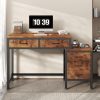 product-fancy-919d3616-b9b3-4257-8eae-94061d63e1e8 51in Retro Industrial Writing Desk with 5 Drawers & Printer Stand