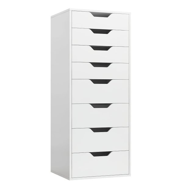 product-fancy-91cd6a5f-72da-4bf3-ac76-8d2c5893b008 8 Drawer File Cabinet | Wood Filing Cabinet Under Desk, Vertical Small Filing Cabinet Fits Letter, Legal, A4 Size, Contemporary Hardwood, Floor Mount, Assembled, For Home Office