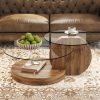 product-fancy-91e9b62c-8196-4836-a613-1b30a95ddd55 Glass Coffee Tables for Living Room Round Coffee Tables Modern Double Layer Round Table Circle Coffee Table for Small Space Home Office, Durable And Not Easily Broken, Easy to Assemble, Fashionable Design Feel (42 Inch X 17 Inch)