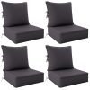 product-fancy-9203724e-0e62-4851-a821-3627577c0717 Outdoor Cushion Set of 1pc/2pcs/4pcs/6pcs - Thick 35D High-Density Foam Cushions Measuring 24*24*6.5 Inches, Featuring Quick Rebound, High Durability, And Easy Cleaning, Suitable for Outdoor Furniture Like Sofas And Patio Chairs