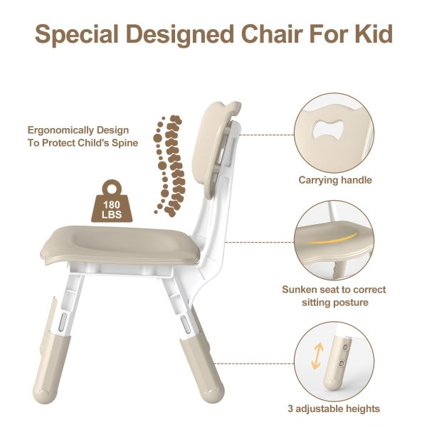 product-fancy-933bd282-8e2c-42f7-85e8-e696c4c99372 Adjustable Table And 4 Chairs, 23.6" Graffiti Desk