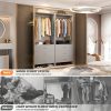 Wardrobe with 3 Drawers, 24 Inch Closet Organizer, Wooden Closet, Walk-in Closet