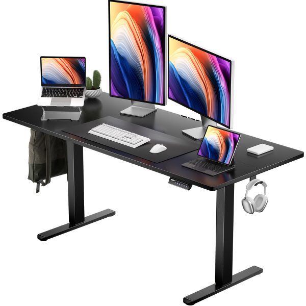product-fancy-944e9ec4-6071-4d6b-a7df-d978a64ac9af Adjustable Height Electric Lift Desk - 63/55/48 Inch - Ergonomically Designed Office Desk - Gaming Desk - Suitable For Home Offices, Cafes, Restaurants - Electric Standing Table - UP TO 40% OFF - Easter Gift