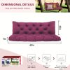 product-fancy-94bf2a4a-9bb2-487f-8a2b-daa6ccbda07b 3-Seater Waterproof Outdoor Porch Swing Cushion with Backrest - Suitable for Outdoor Furniture, Thick 5" Cushion, Machine Washable Suitable for Patio Bench, Garden Swing Chair, Backyard Cushions for Poolside and Deck