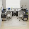 product-fancy-94bfba64-3481-47a9-85b3-5cf16e0e84e4 Efficient, Stable and Space Saving - 2 Pack Reversible L-Shaped Computer Desk - Corner Gaming Table and PC Laptop Workstation with Handy Storage Bag