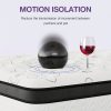 [Hybrid Mattress] 12 Inch Mattress, Memory Foam And Pocketed Coils Hybrid Mattress With Pressure Relief, Motion Isolation, Edge Support, Plush Feel, Mattresses In A Box