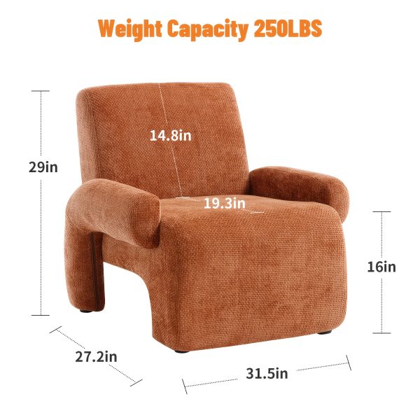 product-fancy-94d28f87-7de4-44a4-b455-01f5f7b4d479 Set of 2, 31.5" W Upholstered Accent Chair, Unique Design Ideal for Living Room Bedroom