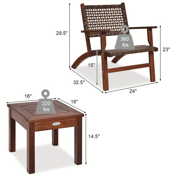 product-fancy-95d00ffb-8361-49ca-ac5d-c6056a923170 3pcs Outdoor Patio Rattan Furniture Set Solid Wood Frame Chair Coffee Table
