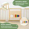 product-fancy-960ad780-3ffe-4527-85cf-bdeff37a18a5 SLSY Foldable Wooden Baby Playpen Activity Center, Adjustable Size & Shape Portable Large Play Yard for Babies And Toddlers, Baby Fence Play Area Wood Gate 63"x63"x24"