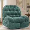 product-fancy-96692bd5-8ef6-4f4e-a681-968274b93504 Large Swivel Recliner, Adult Rocking Electric Recliner, Electric Recliner, Comfortable Soft-shell Recliner, with USB Port And Living Room Storage Space, Chenille Fabric, Free Shipping
