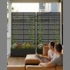 product-fancy-96bb7e6b-fffd-4359-aa51-2c5a50f6115a Privacy Fence with Planting Boxes Encrypted Metal Mesh Privacy Screen Black/Wood Grain Weather-Resistant Outdoor Fence Panels Ideal for Backyard Patios, Gardens, And Balconies Safety Barrier Protective Cover Create Outdoor Living Spaces And Decor