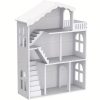 product-fancy-97180cf4-1505-4fde-bb6b-dcece22b9195 3-Tier Freestanding Wooden Storage Shelf Bookshef, Multi-Purpose Organizer for Kitchen, Living Room, Home Decor, White Space-Saving Standing Book Shelf, Bookcase Dollhouse Perfect Display Storage, Kids Playhouse