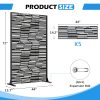 Outdoor Privacy Screens, Freestanding Metal Privacy Fence Panels for Garden, Patio, Balcony, Courtyard & Poolside, Indoor/Outdoor Use