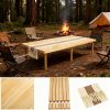 Foldable Beach Picnic Table 60-Inch Low-Profile, Portable Wooden Bohemian-Style Travel Picnic Table, Suitable for Indoor And Outdoor Occasions Including Picnics, Beach Trips, BBQs, Camping, Gatherings, Outdoor Dining, Gardens, And More.