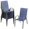 product-fancy-989881ff-4d1d-4884-a278-0cff470e1c94 8/6pcs Patio Chairs, All Weather Textilene Fabric & Metal Frame, W/Armrests, Strenthened Iron Spacers, 330 LBS, Outdoor Chairs Set For Backyard, Poolside, Garden