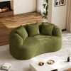 Moedrn Oversized Boneless Curved Sofa 68.5" / 106.5"/ 130.7" Sectional Sofa Couch Comfy Luxury Plush Chenille Floor Sofa Memory Foam Couches For Living Room, Apartment, Office, Guestroom
