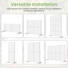 Outdoor Privacy Screen | Freestanding Rustproof Iron Fence Panel For Patio, Garden, Balcony, Ac Unit Cover, Trash Can, Modern Decorative Divider By Mophoto