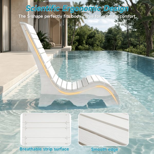 product-fancy-99b5f99b-30a1-4ee4-a7b0-2d53adbca312 HDPS Pool Lounge Chairs Outdoor Set Of 2, All Weather Chaise Chairs Up to 7 Inches Of Water, Lounge Chair Outdoor, Fade-Resistant Pool Lounger for Deck, Beach, Yard