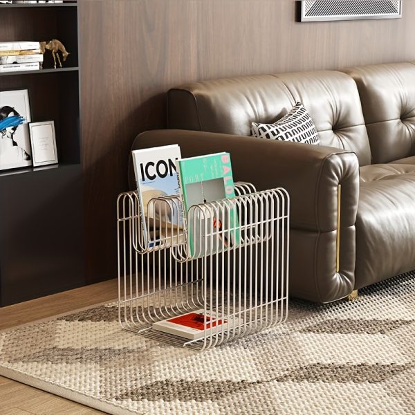product-fancy-9a0b6ce6-f69c-4515-89ae-87203ebb6fc3 Sofa Side Table Small Apartment Coffee Table Easy Modern Light Luxury Coffee Table Side Table Corner Table Newspaper Rack Shelf