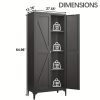 product-fancy-9b437633-015e-430f-aa04-f372621a03c8 Metal Storage Cabinet, Metal Kitchen Pantry Cabinet, Food Pantry Storage Cabinets With Doors And Shelves, Large Steel Storage Cabient For Dinning Room, Laundry Room, White/Black